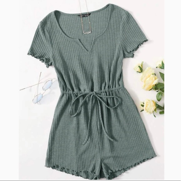 SHEIN Sage Green Romper - Picture 1 of 1